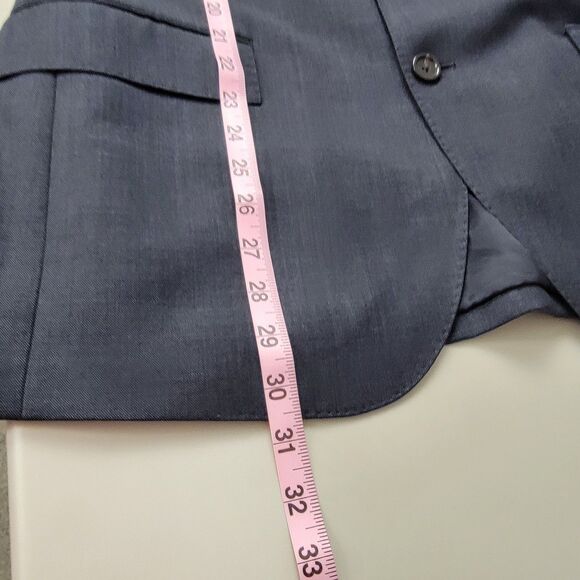 J Crew Tollegno 1900 Ludlow Blazer Mens 42R Blue Single Breasted Sports Jacket - Picture 11 of 16